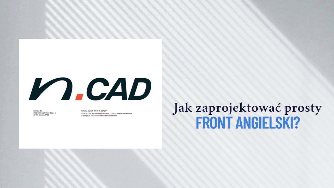 Projektowanie front&oacute;w CNC: Front Angielski w N.CAD w mniej niż 2 minuty | CNC Software Polska