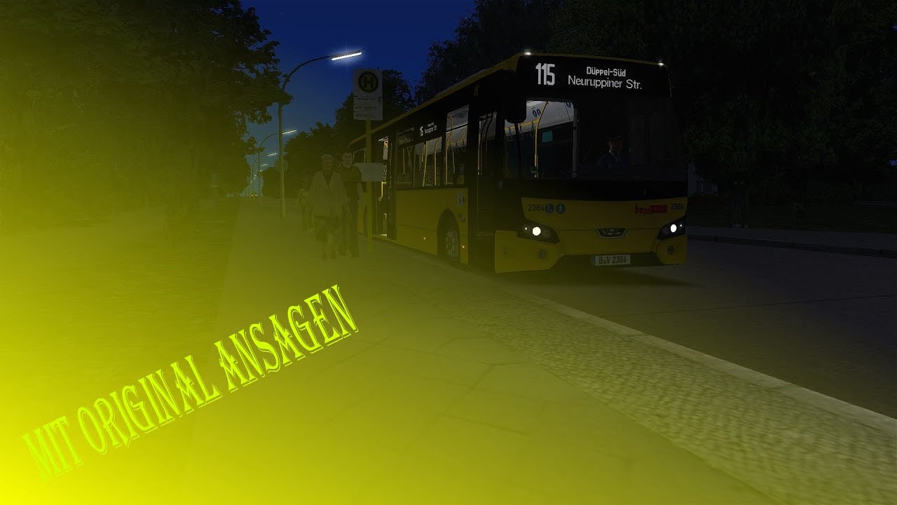 OMSI 2 auf der Linie 115 mit Original Ansagen🧐 | By Waynex Gamer