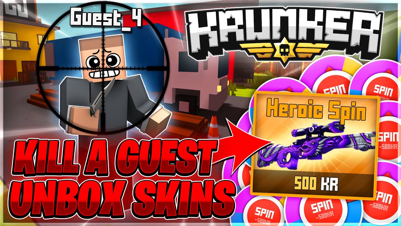Krunker.io, but Every Time I Kill a Guest I Do a HEROIC SPIN! (UNOBTAINABLE?..)