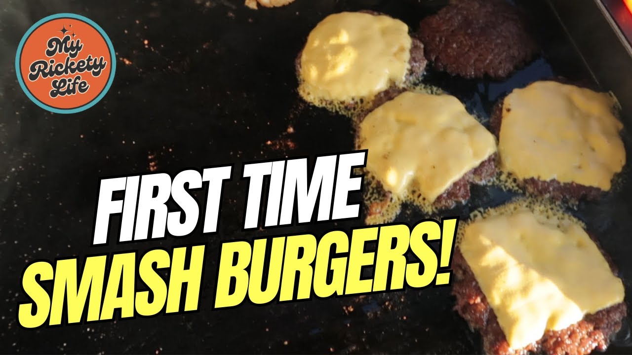 🍔🔥Making Smash Burgers on the Blackstone Griddle for the FIRST Time! 🍔🔥