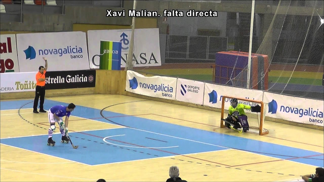 Xavi Malian. Falta directa contra Lloret