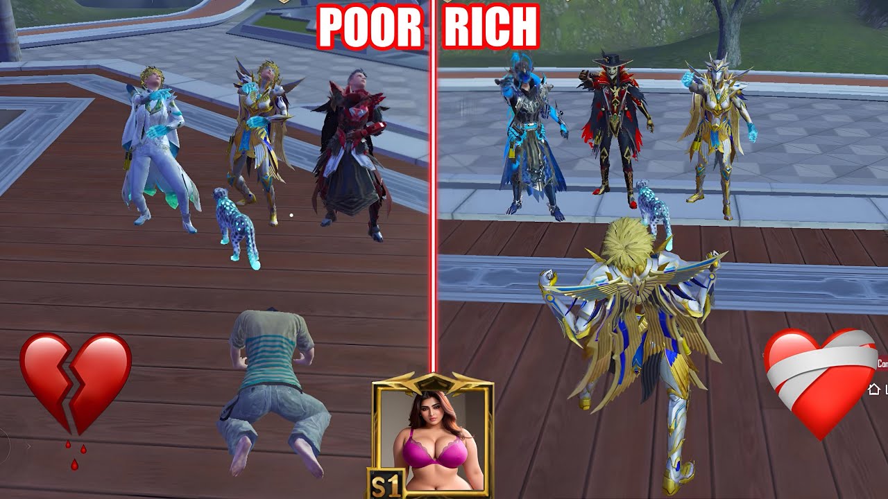 NOOB😭PRANK CHEER PARK POOR VS RICHEST PLAYERS🤑IN PUBG MOBILE #pubg #pubgmobile
