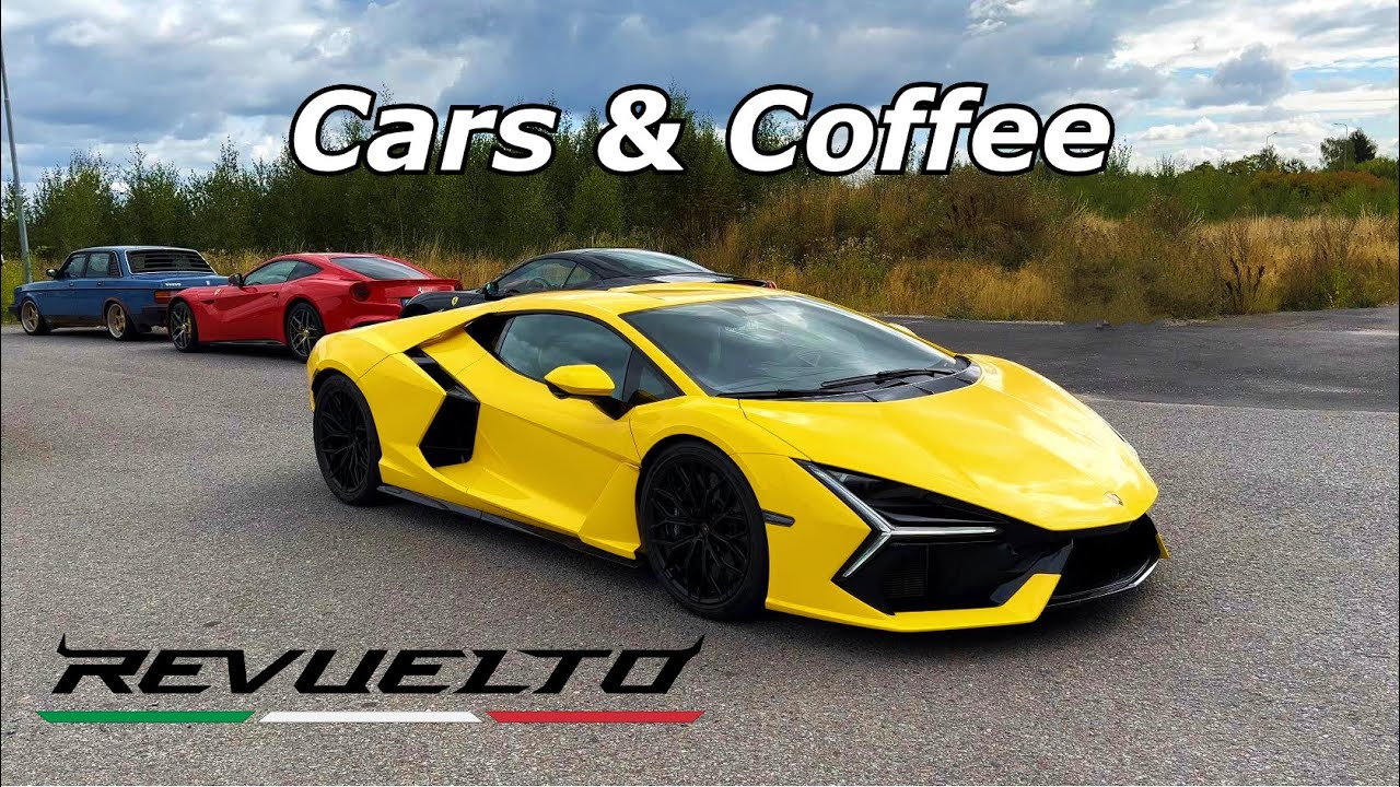 Lamborghini Revuelto Spotted At Cars & Coffee | Exhaust Sounds & Accelerations And More!!