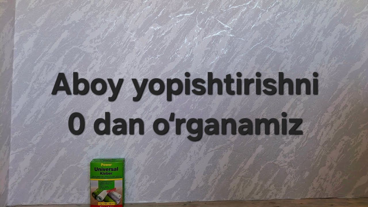 ABOY YOPISHTIRISHNI 100% O'RGANASIZ ✅️