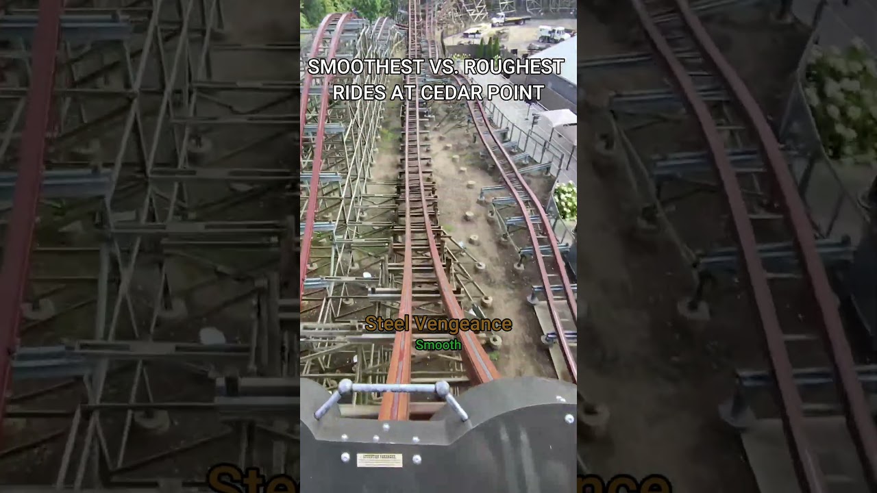 Smoothest vs Roughest Rides at Cedar Point 🎢 #CedarPoint #RollerCoasters #shorts
