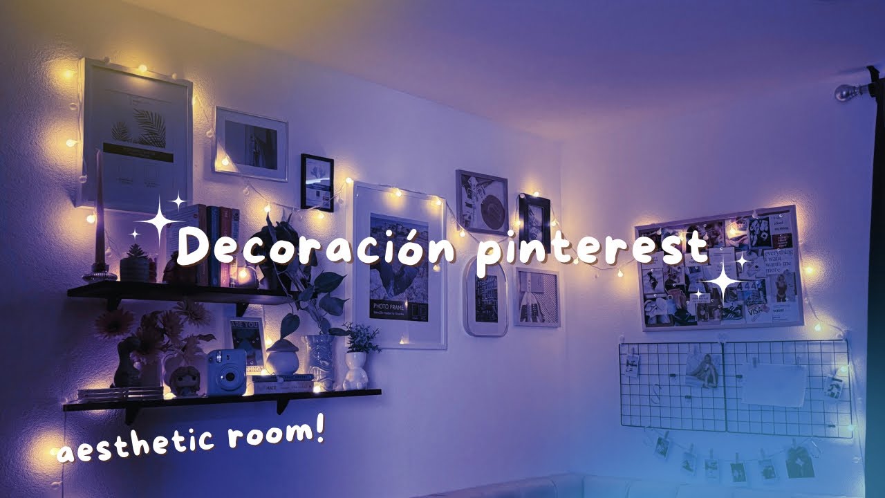Redecoración aesthetic en mi cuarto 🤍🌸 (Estilo PINTEREST)