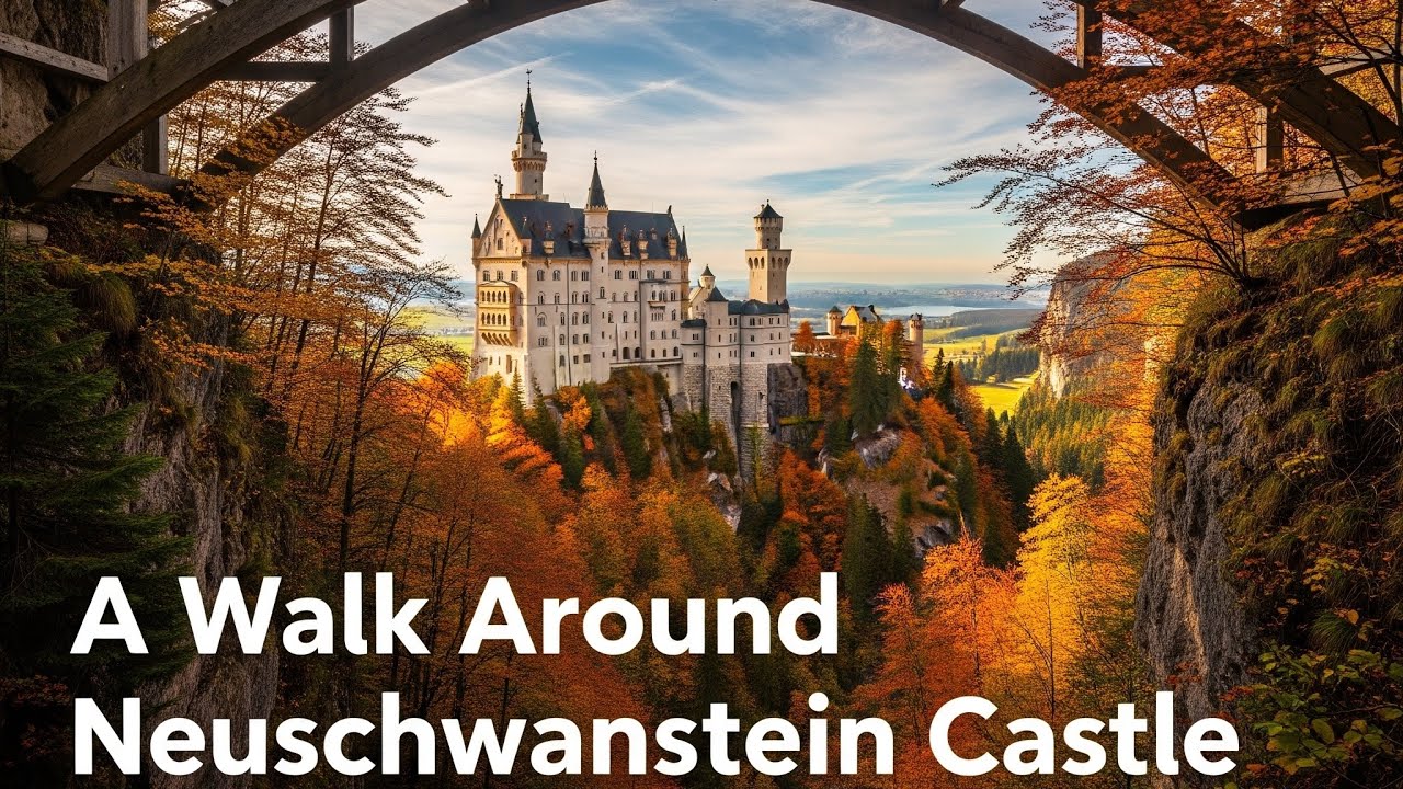 A Walk Around Neuschwanstien Castle   4K