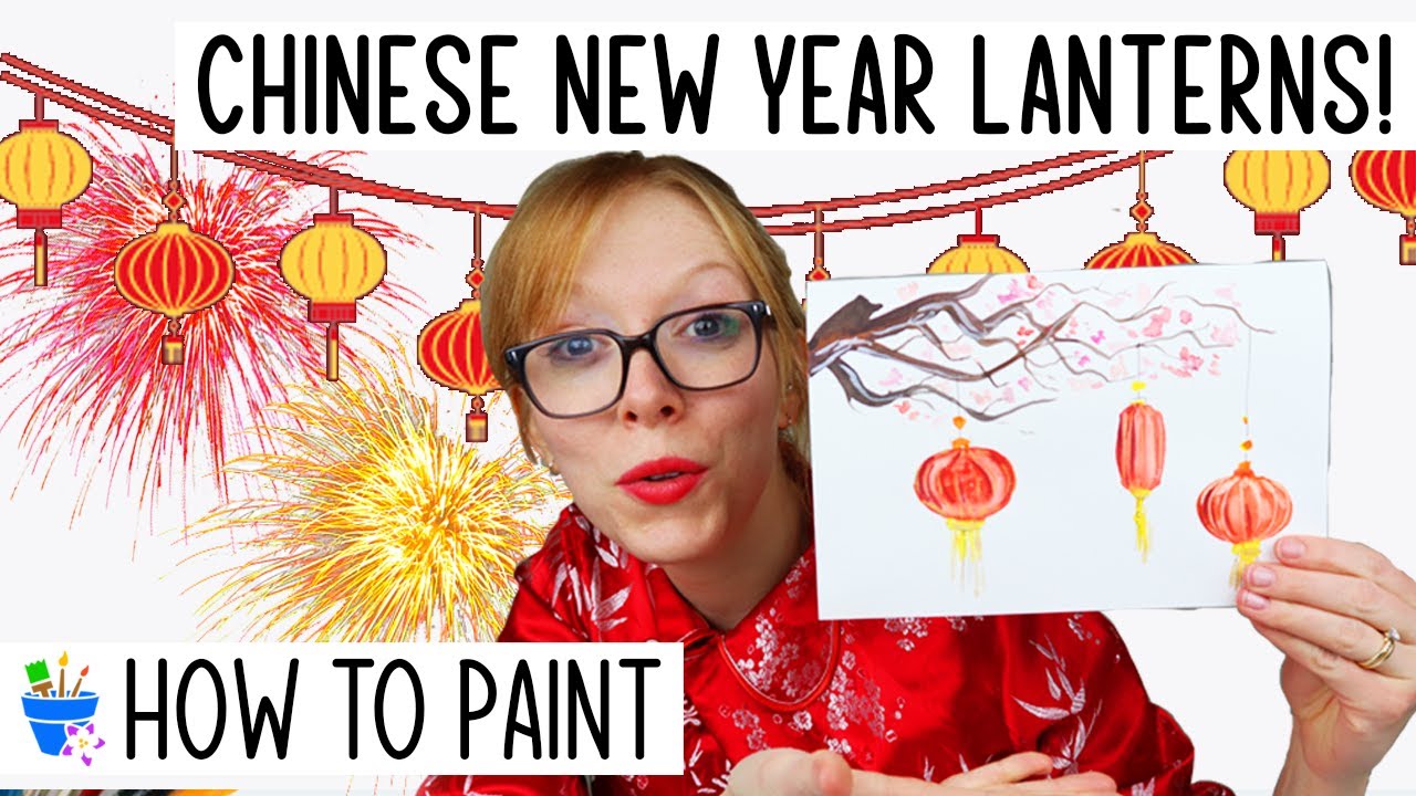 How to Paint Chinese New Year Lantern | In Watercolor