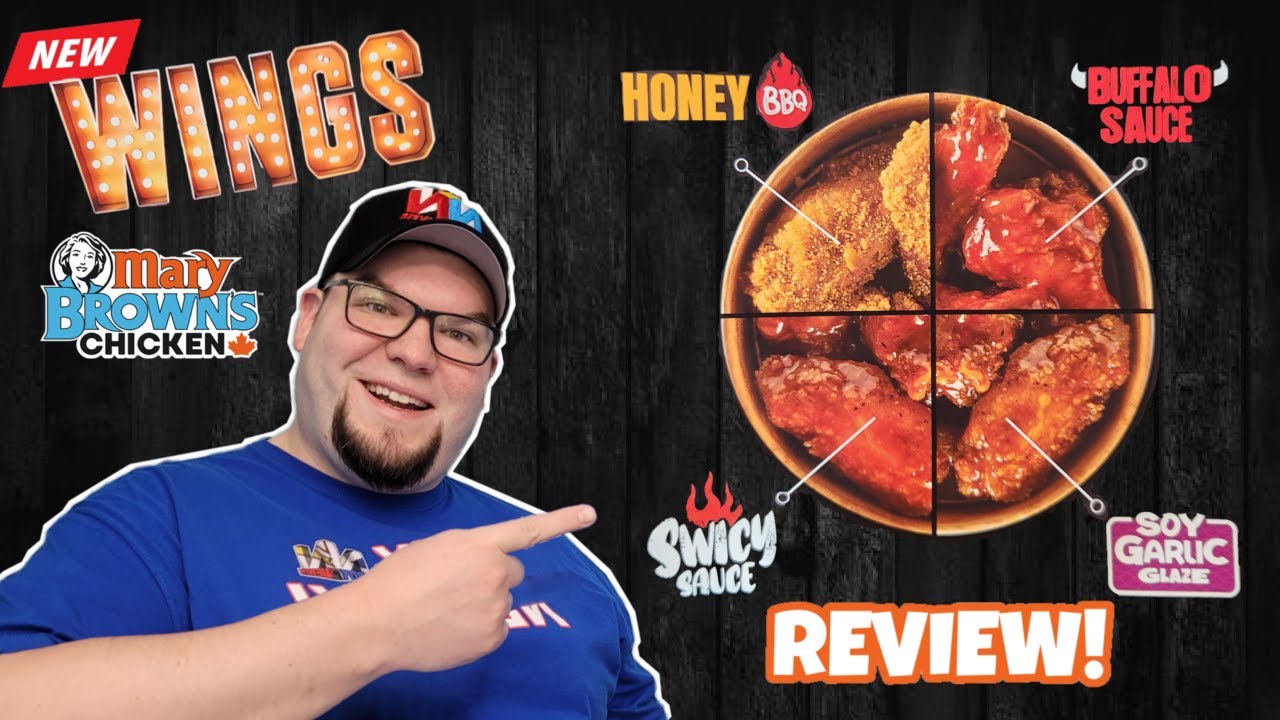 NEW Mary Brown's Chicken Wings Review! 4 Flavors