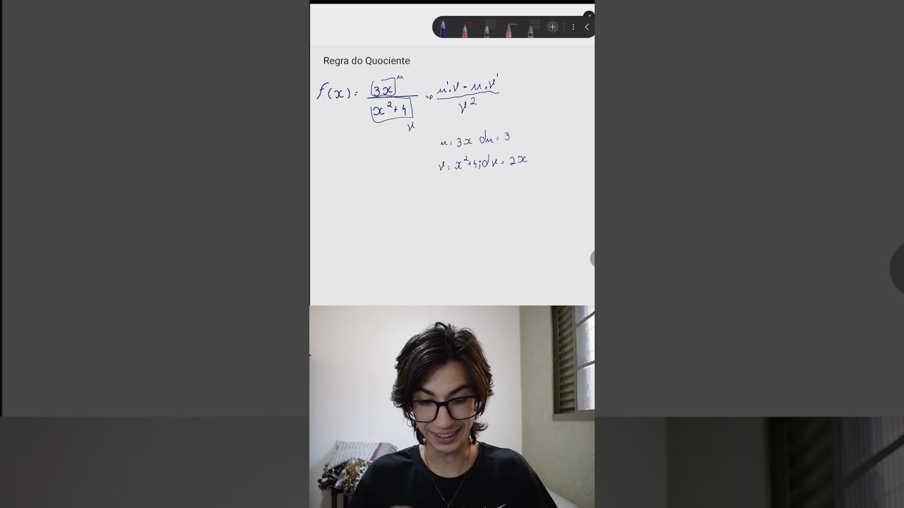 Como usar a Regra do Quociente em Derivadas? 