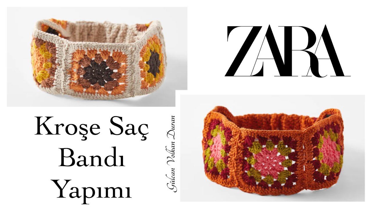 ZARA Kroşe Saç Bandı Yapımı - Easy Crochet
