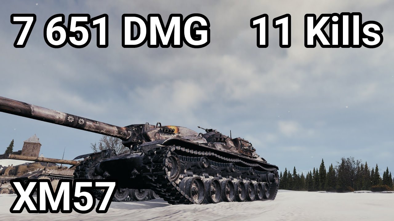 XM57: 11 KILLS 7.6K DAMAGE - THE IMPOSSIBLE CARRY | World of Tanks