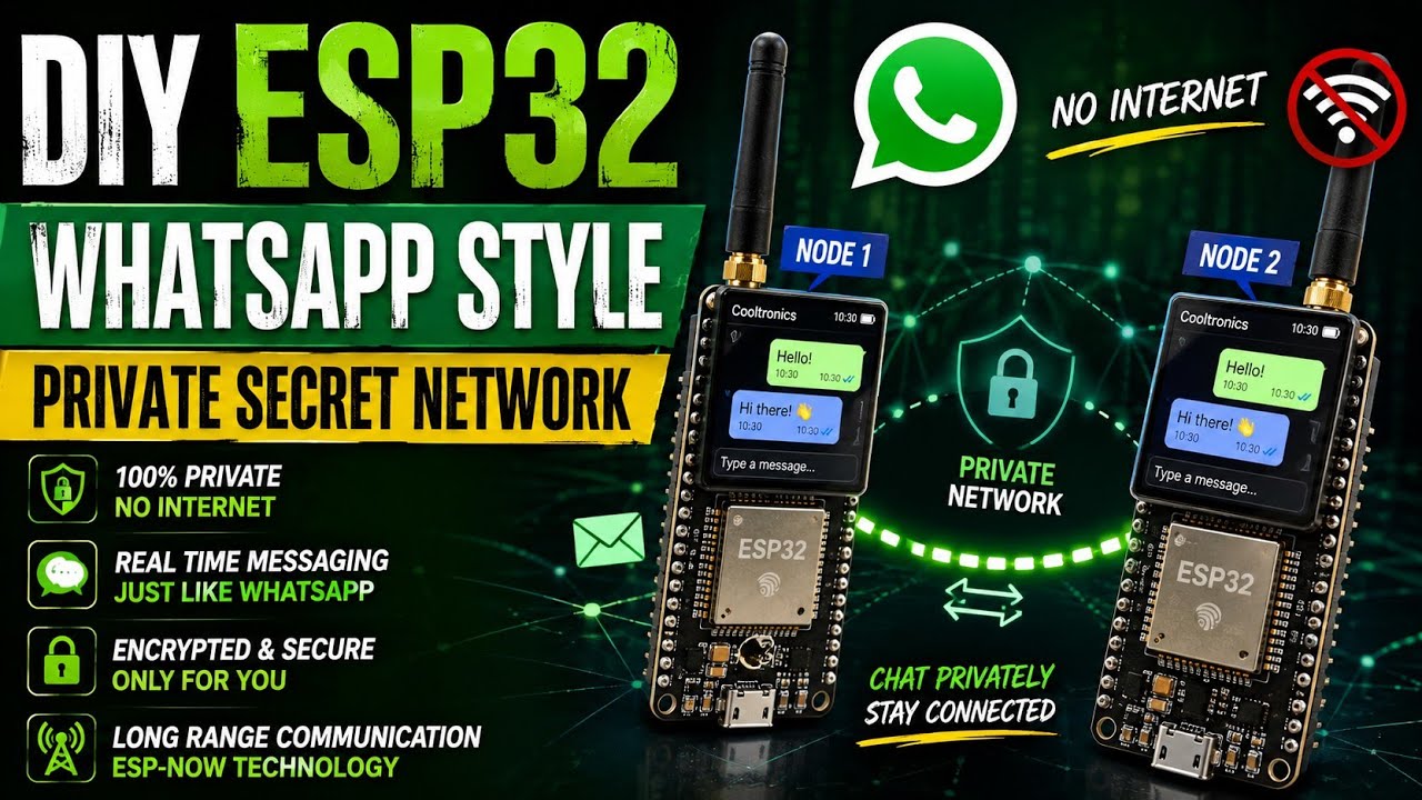 ESP32 Local Chat System | Real-Time Messaging Without Internet