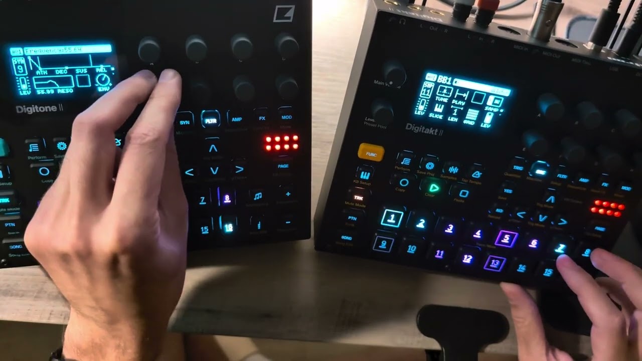 Digitone 2 + Digitakt 2 - First Try
