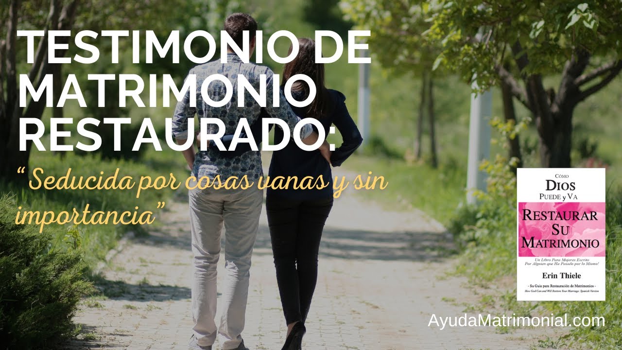 Testimonio de matrimonio RESTAURADO: 