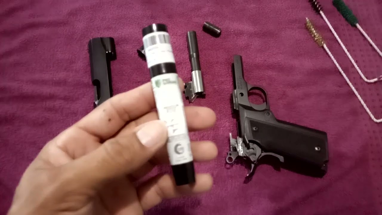 Limpeza e lubrificação da Imbel MD1 .380 GC