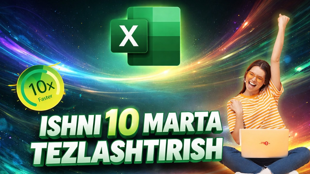 MICROSOFT EXCEL SICHQONCHASIZ ISHLASH. ENG KERAKLI 10 TA SHORTCUT