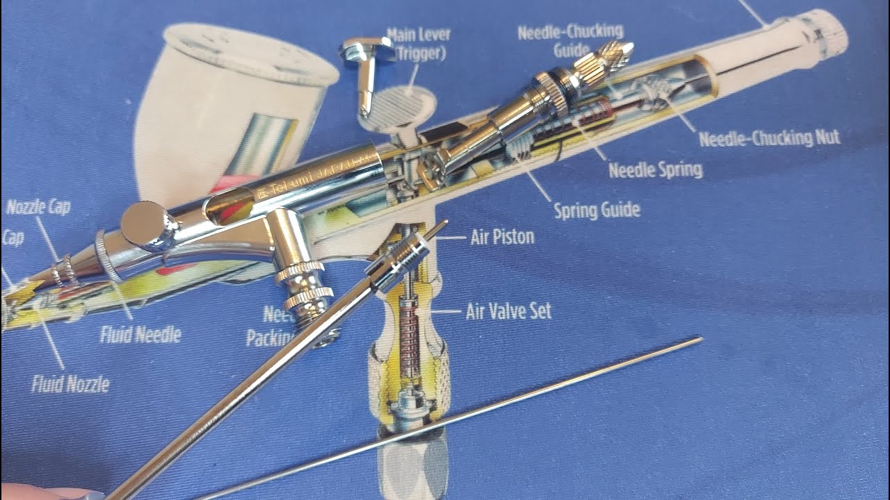 Aerograf Iwata uszczelka iglicy - wymiana