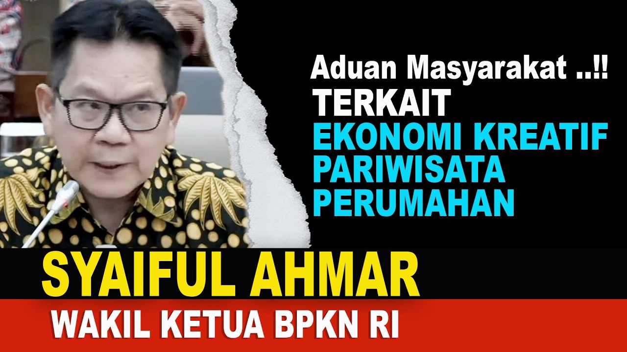 Aduan Masyarakat Tentang Perlindungan Konsumen Terkait Ekonomi Kreatif, Pariwisata dan Perumahan