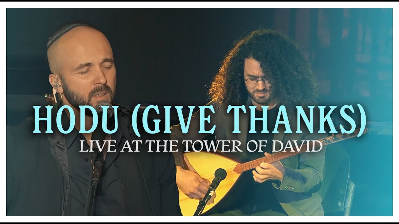 Joshua Aaron 🎶 Give Thanks (Hodu) 🔴LIVE at the TOWER of DAVID, Jerusalem | Messianic Worship Music