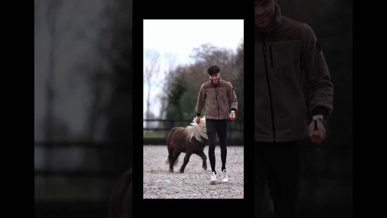 Doing tricks with my mini pony Bear! 🐻 🐴 🥰