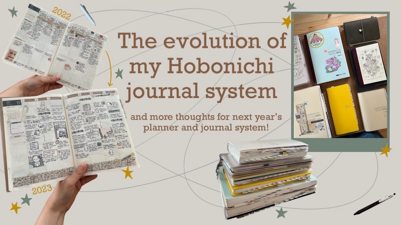 My Hobonichi journal system | The evolution of my journalling