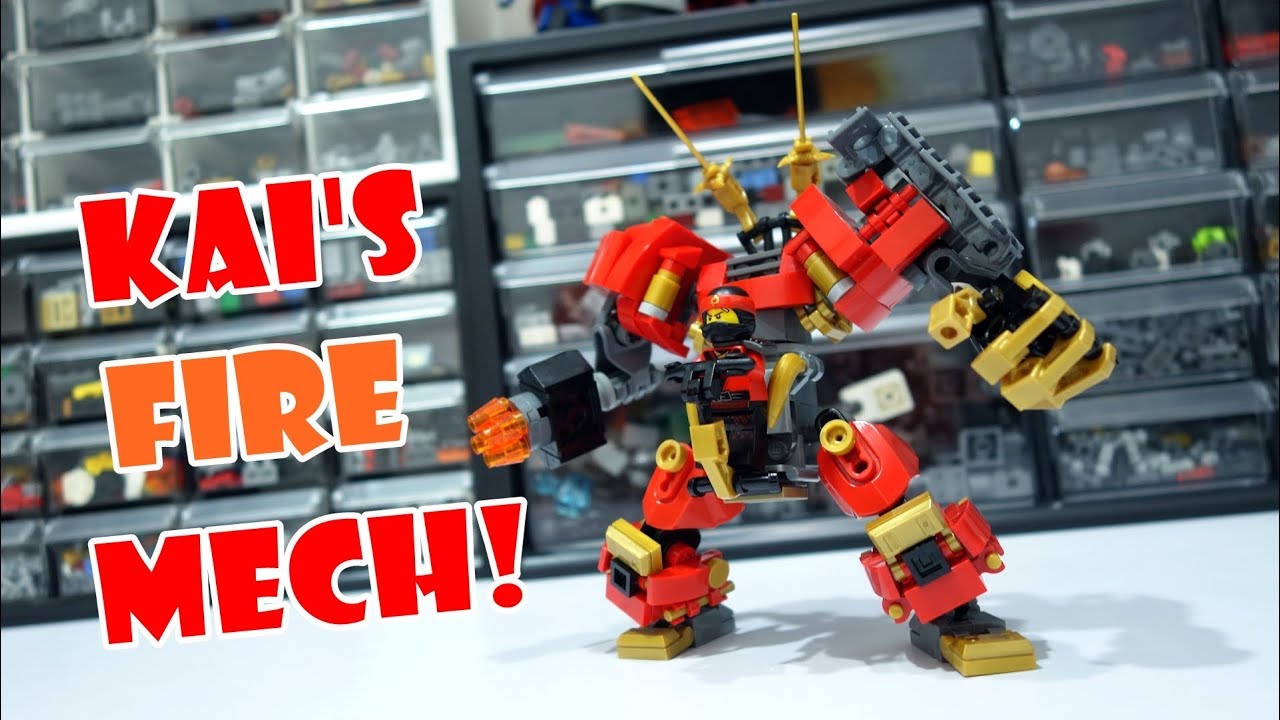 Lego Ninjago Kai's Firemech 70500 Chubbybots Custom!!