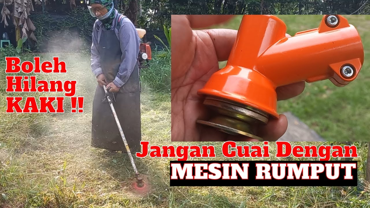CARA TUKAR ALAT GANTI MESIN RUMPUT | JANGAN MENYESAL HINGGA CEDERA PARAH | EP 88