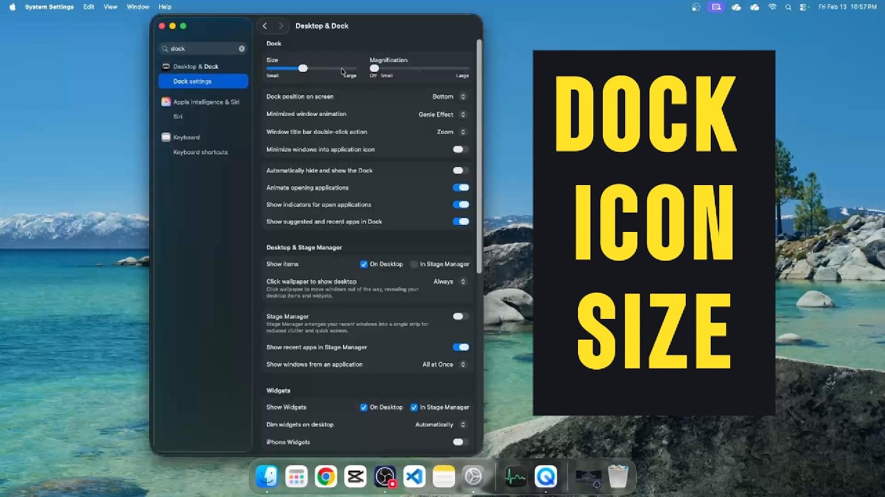 Easily Change Dock( Taskbar )  Icon Size Change In Apple Mac OS - Teach Me Things