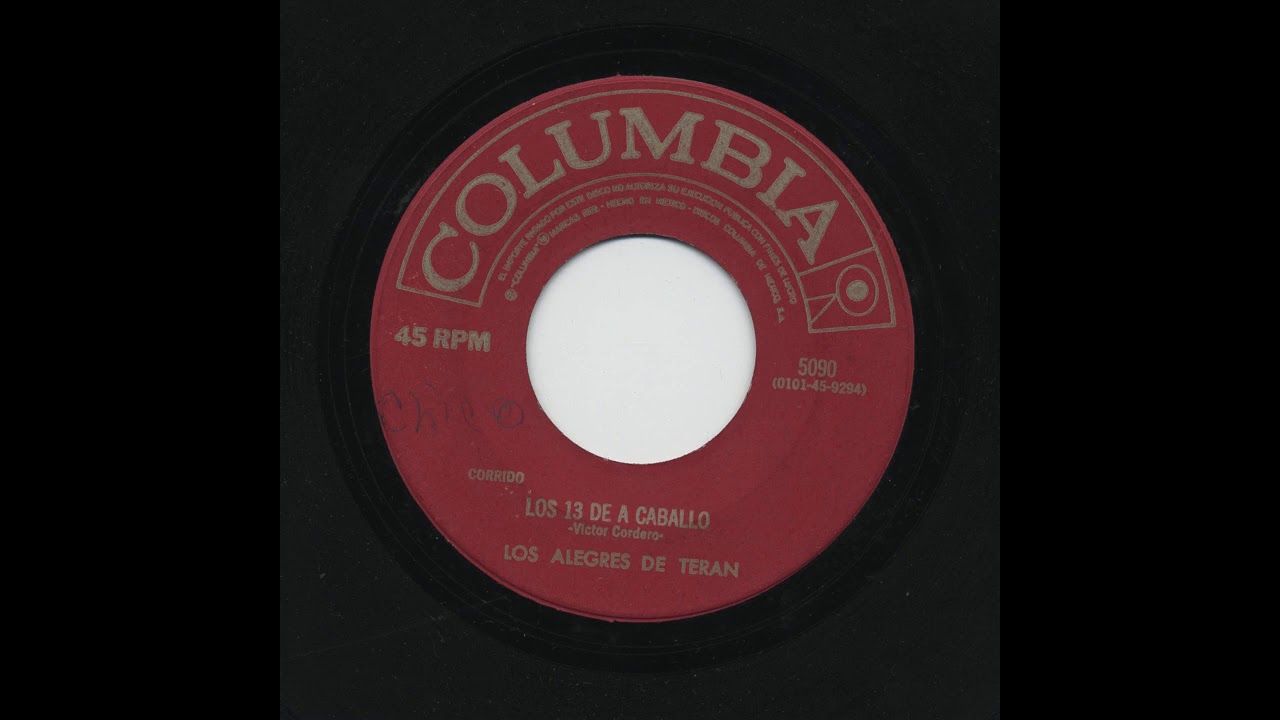 Los Alegres De Terán - Los 13 De A Caballo - Columbia 5090