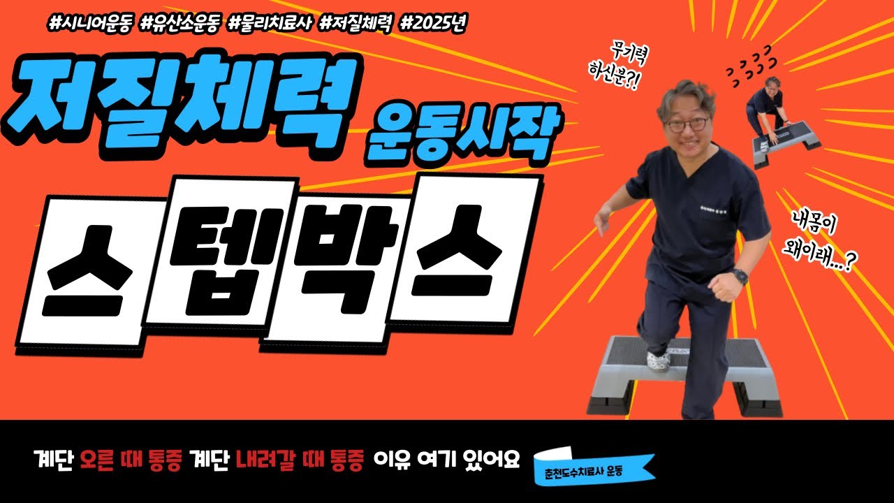 시니어 스텝박스운동 허리통증 예방 동작 있다!(Senior Step Box Exercises to Prevent Back Pain!)
