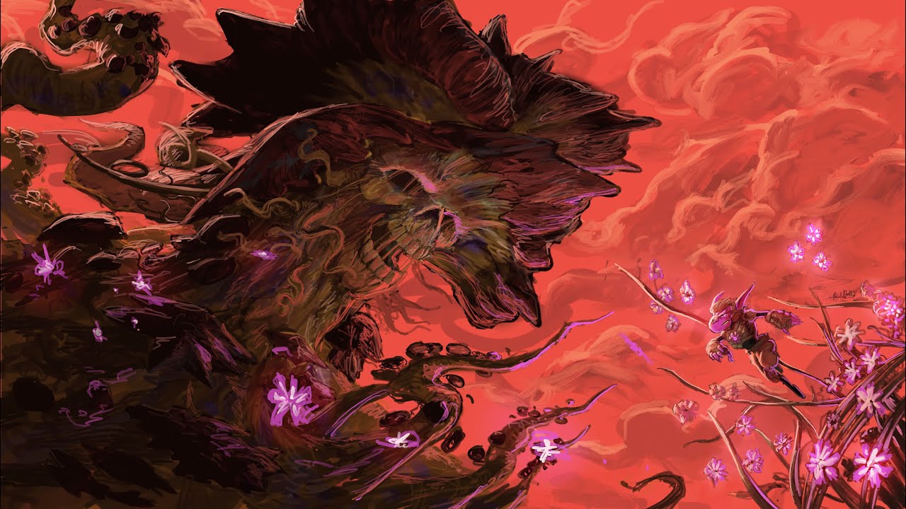 GOLDEN ROTT BATTLE Full Procreate Painting Process with Commentary