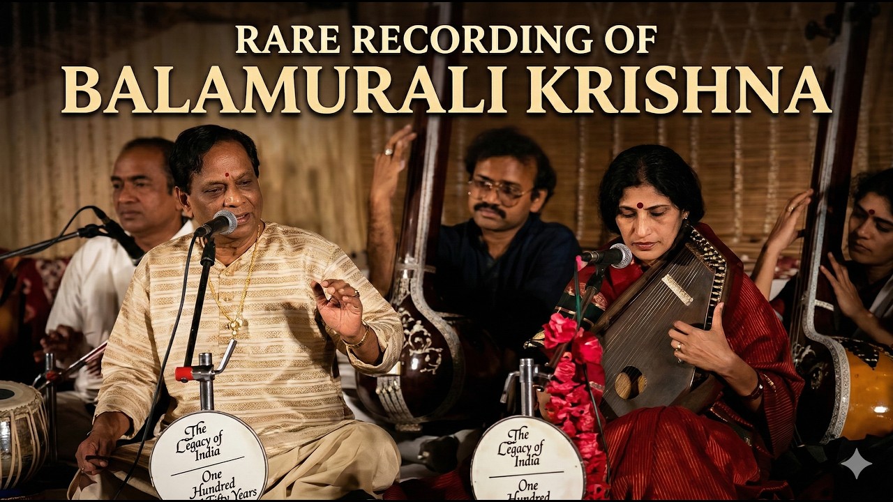 Rare Concert Recording of Mangalam Palli Bala Murali Krishna
