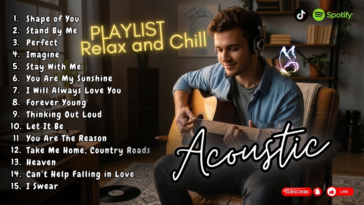 Relax & Chill Playlist 2026 🌿 Soft Acoustic Covers | Best Relaxing Songs for Positive Mood