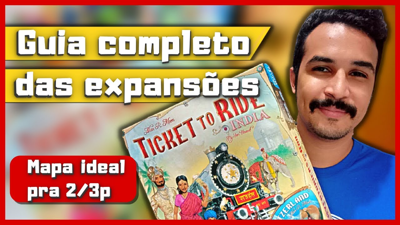 Ticket to Ride Índia/Suíça - TUDO sobre a expansão Map Collection 2 |TOP 5 BG