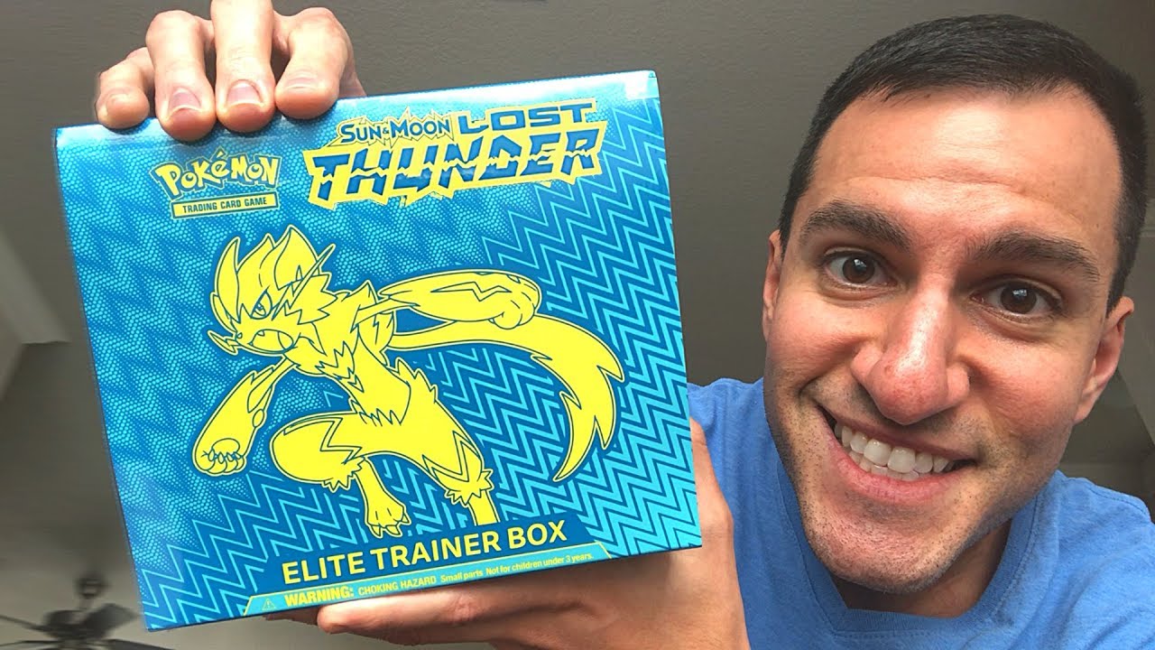 Opening NEW Pokemon Cards LOST THUNDER ELITE TRAINER BOX!