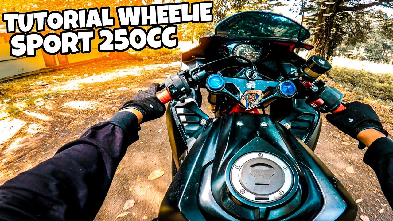 TUTORIAL WHEELIE SPORT 250 CC | CBR250RR | Safety Close Road
