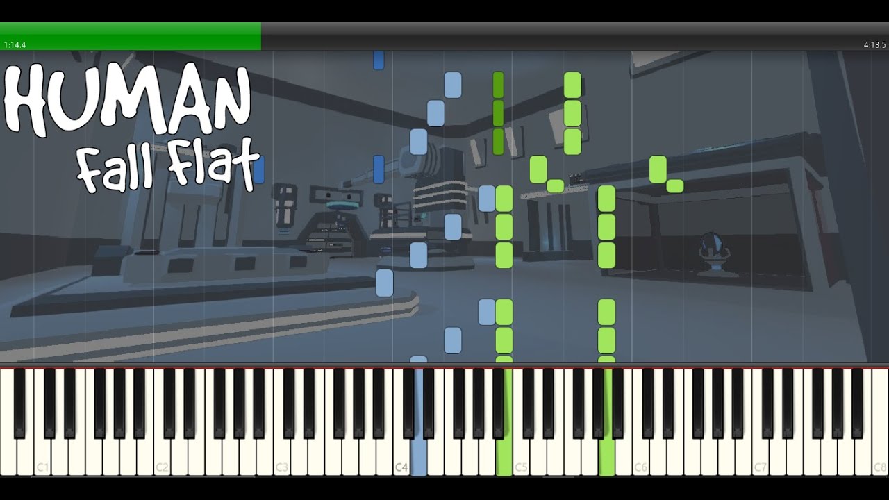 Laboratory Theme - Human Fall Flat Piano Tutorial (Medium/Hard)