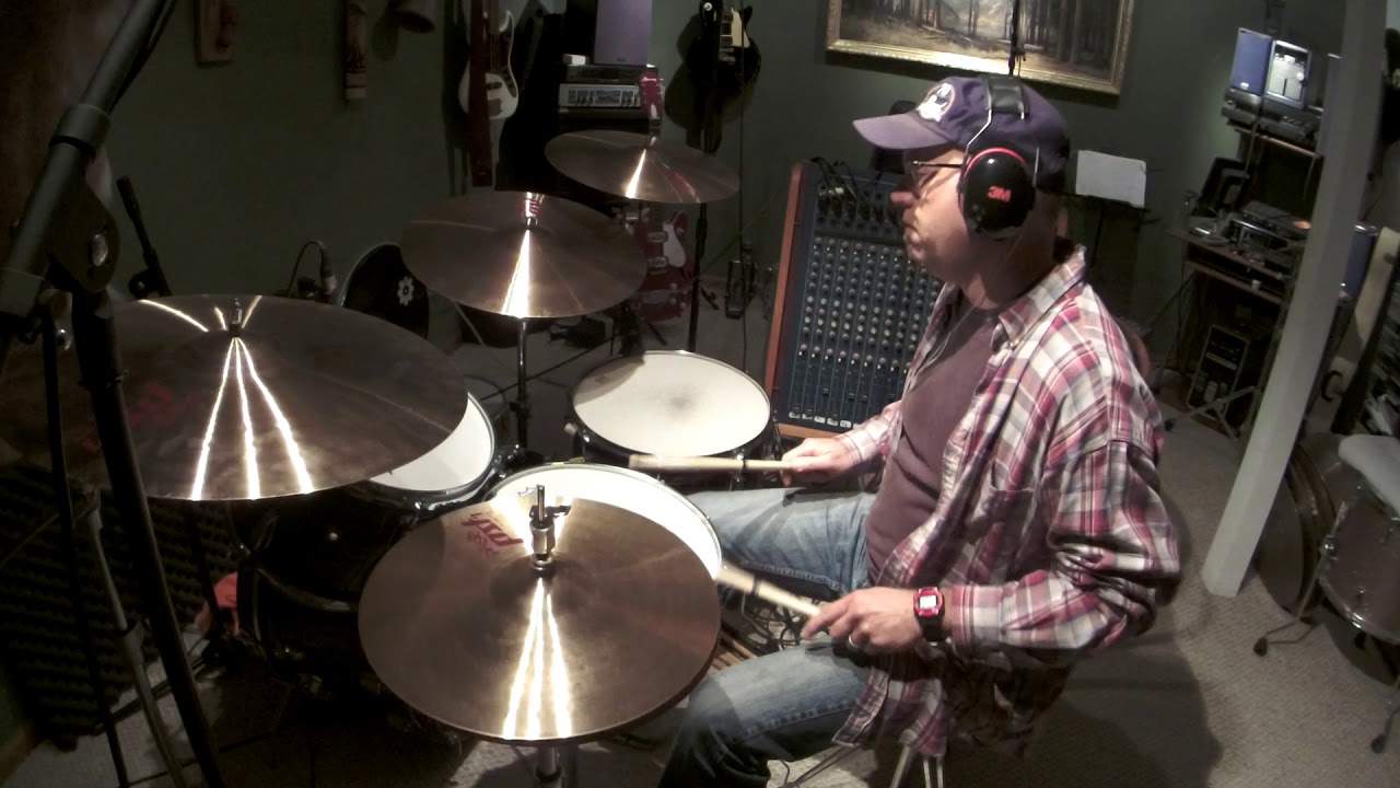 Old recording Fool In The Rain drum cover - Jim Huwe