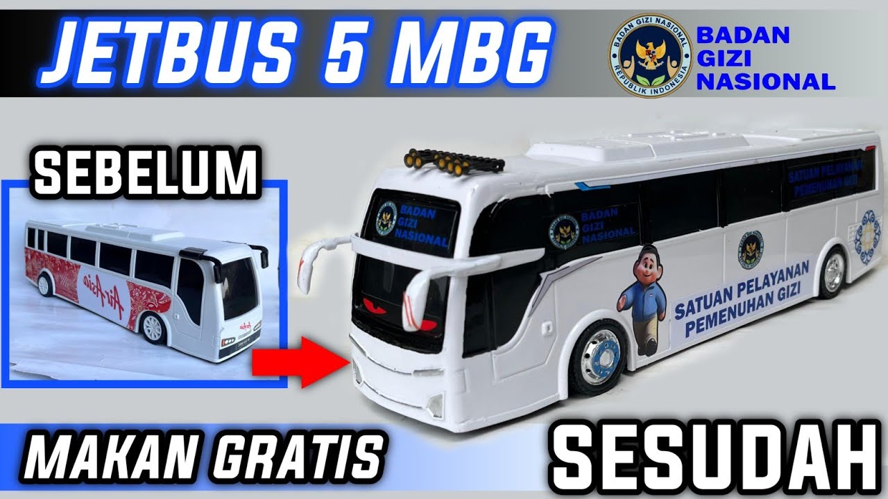 MODIF BUS PLASTIK RKC JADI BUS MBG JETBUS 5