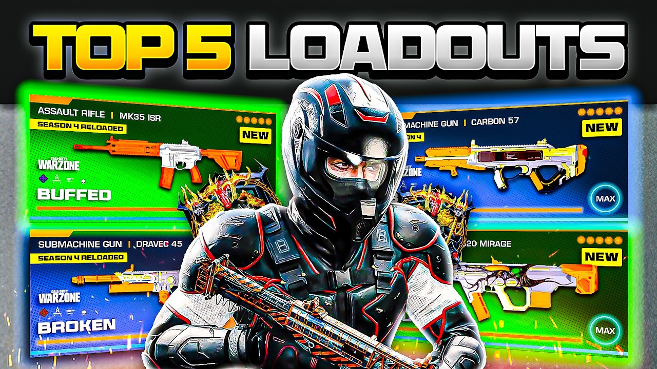 the TOP 5 *BROKEN* META Loadouts in Warzone After the NEW UPDATE! (Warzone BEST Builds)