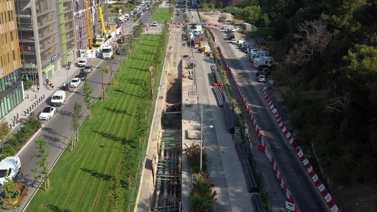Vue de Nice Méridia par drone