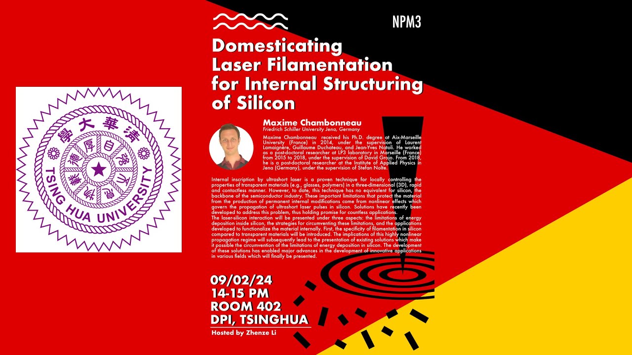 [Invited lecture] Domesticating laser filamentation for internal structuring of silicon