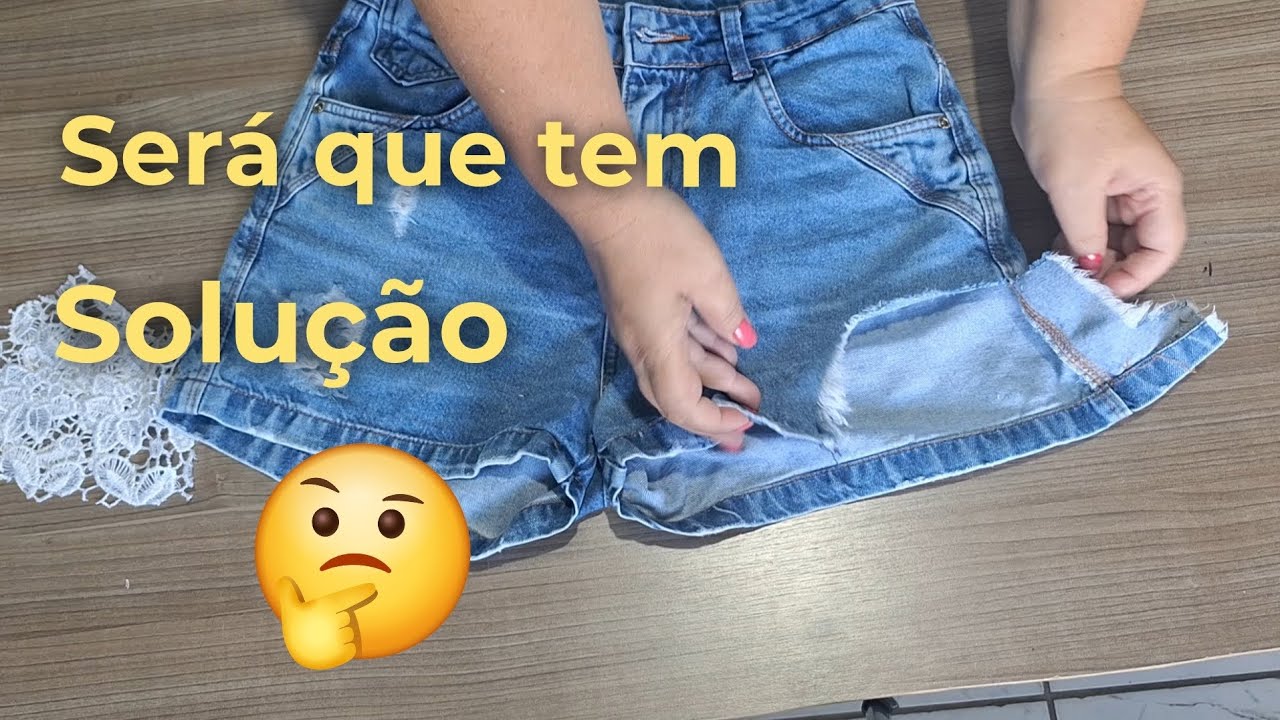 Customizando e restaurando um short 