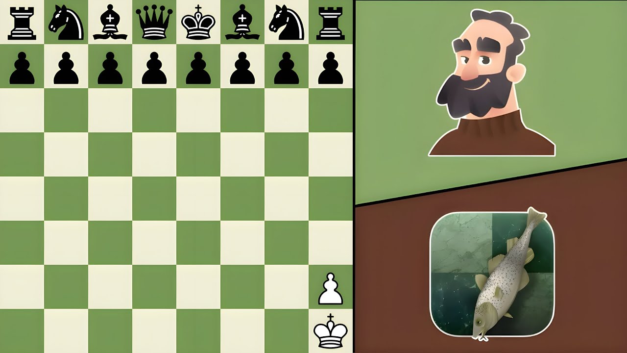 Stockfish 17 vs. Martin, but Stockfish only has 1 Pawn