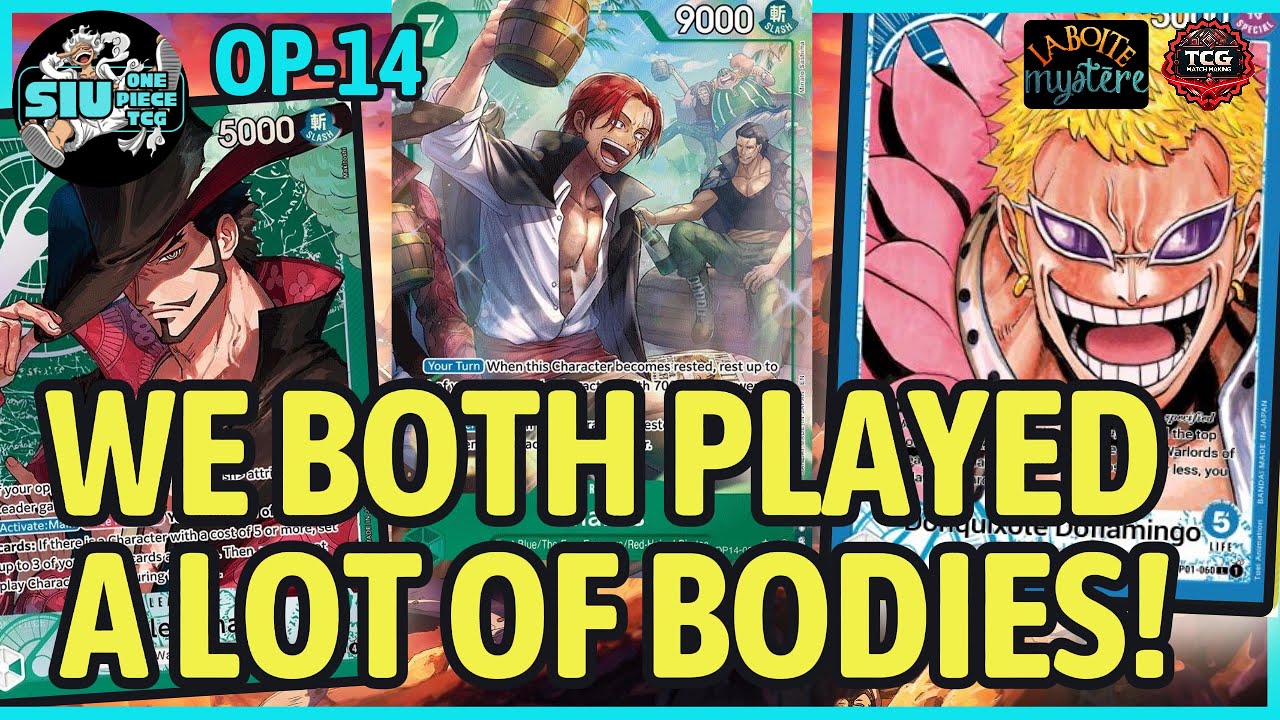WE BOTH PLAYED A LOT OF BODIES! - OP14-EB04 🟢 Mihawk VS. 🔵 Doflamingo 🎮 GAMEPLAY