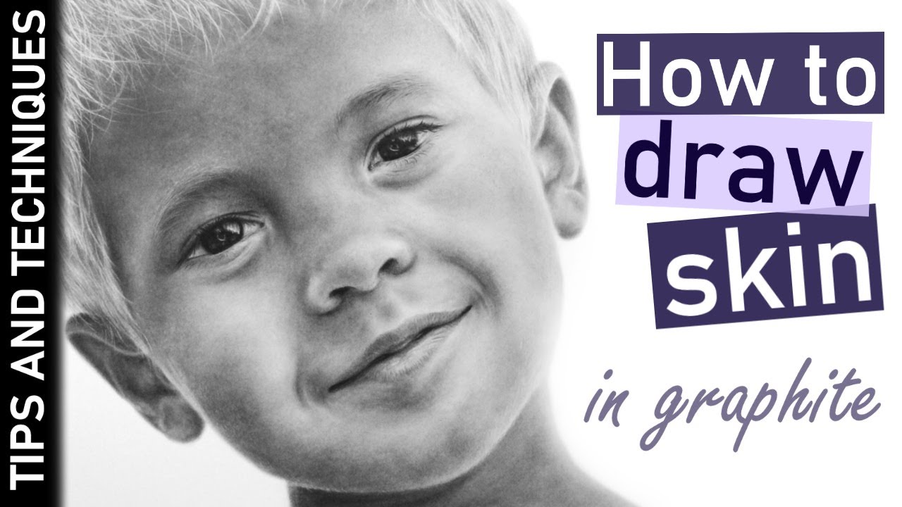 How to draw skin in graphite | Tips for drawing people portraits