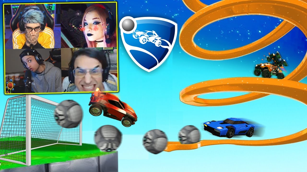 SPINGI la PALLA nel TUBO per FARE GOAL su ROCKET LEAGUE con gli @teknoydgames e @Kaaatexe (MAPPA CREATIVA)