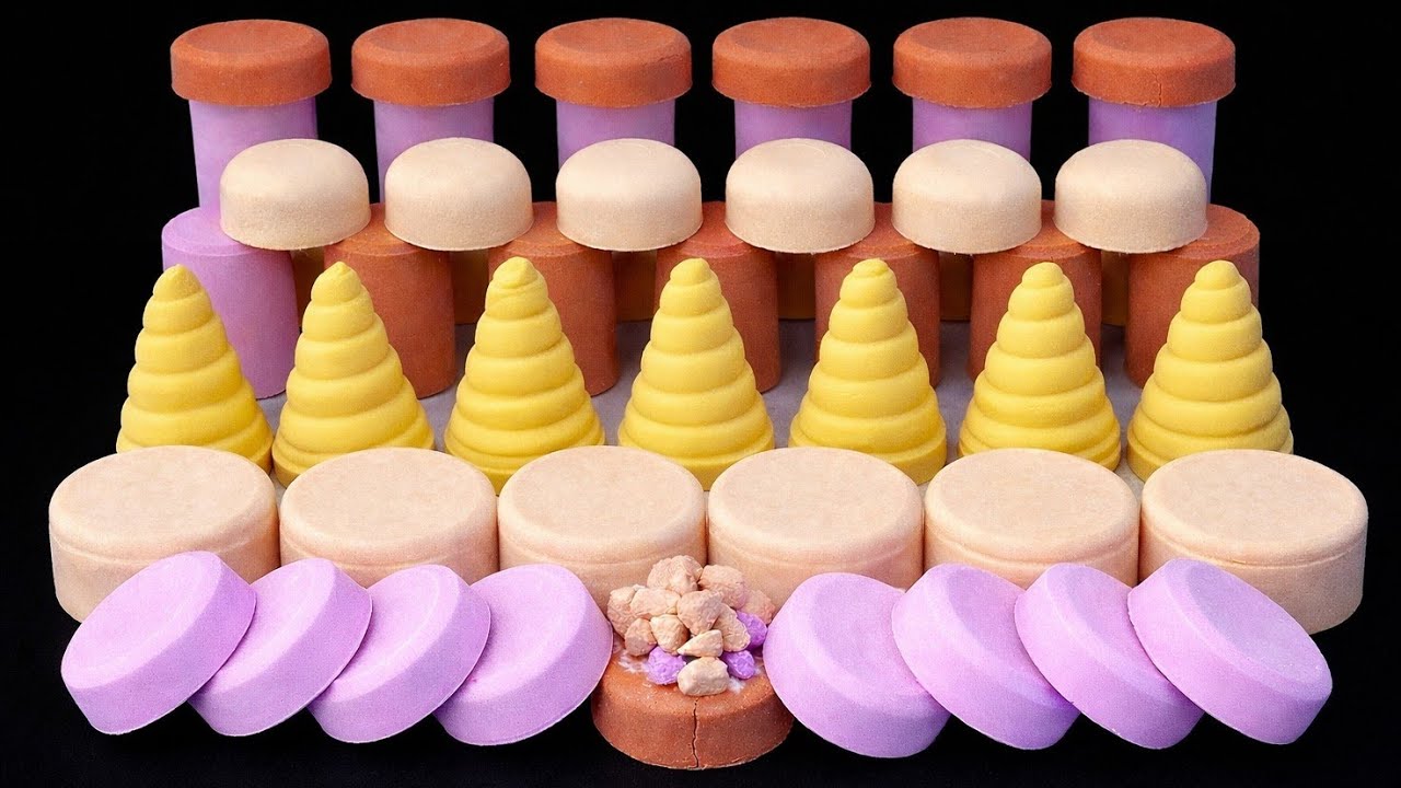 Asmr curnchy Baking Soda | colourful combination | baking soda Asmr | baking soda curshing Asmr 