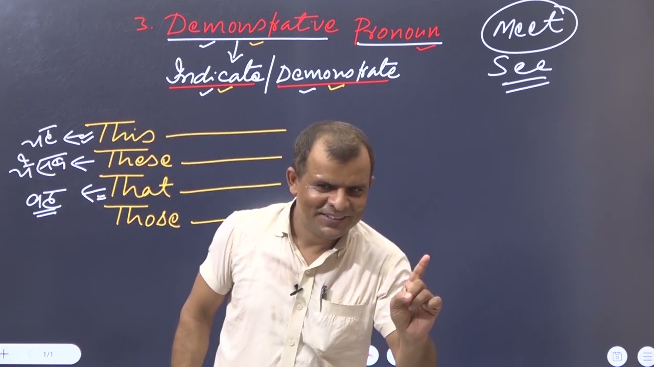Demonstrative pronoun kise khte hai or iska kaise kre#englishlanguage #bestspokenenglishclass